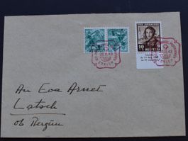 Brief mit Kehrdruck und Sonder Stempel 1943   B2907D
