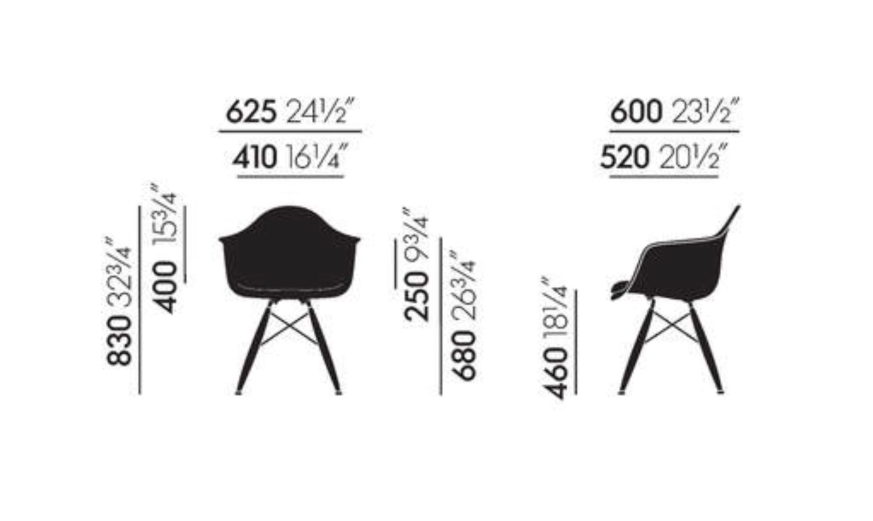 Vitra Sedie: Vitra Eames Plastic Armchair mit Sitzpolster und Metall UG – Usato da Küttigen venduto da Judihui50 4