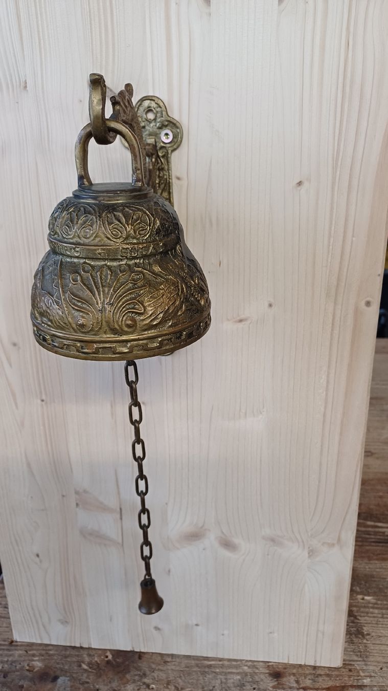 Glocken & Treicheln: Antike Messingglocke Wandglocke Türklingel Glocke Vintage – Gebraucht aus Büren an der Aare von  1