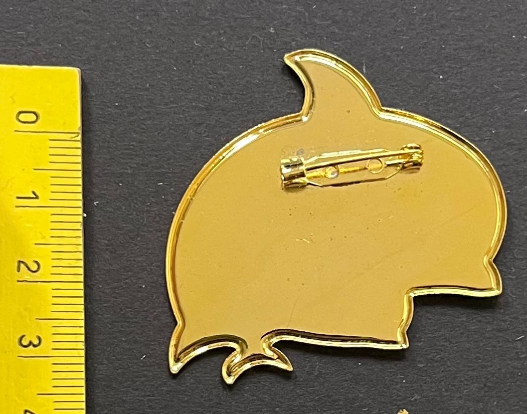 Broschen & Nadeln: Delfin Glitzer-Brosche, Vintage, Ovp – Gebraucht aus Ostermundigen von DaxKarten-75 1
