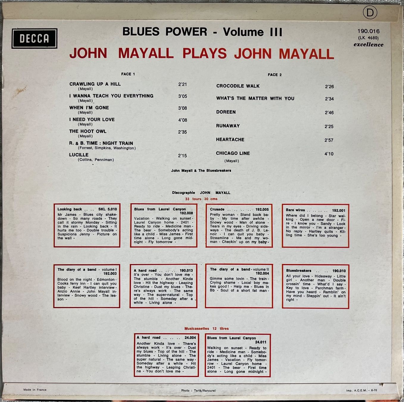 Dischi in vinile: Seltene Schallplatten - John Mayall Plays John Mayall – Usato da Döttingen venduto da zha_xh2w 1