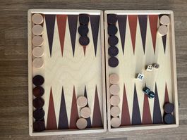 Elegantes & hochwertiges Backgammon aus Holz (en bois)