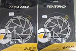 Tektro Scheibenbremsen Set v+h 160mm mit Schrauben, NEU: