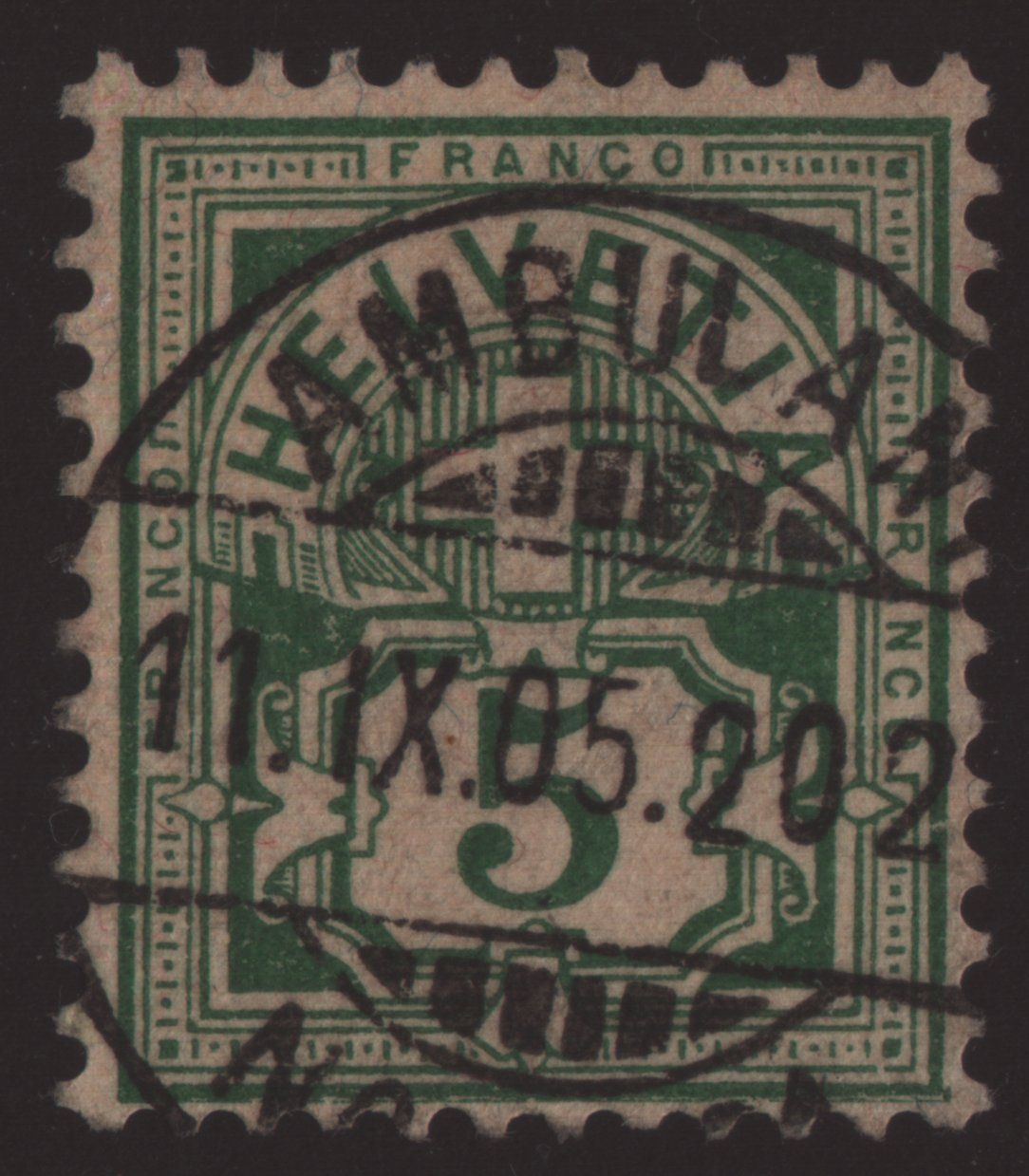 Tutti i francobolli: AMBULANT - 11.IX.05 – Usato da Kleindöttingen venduto da Laufzeit
