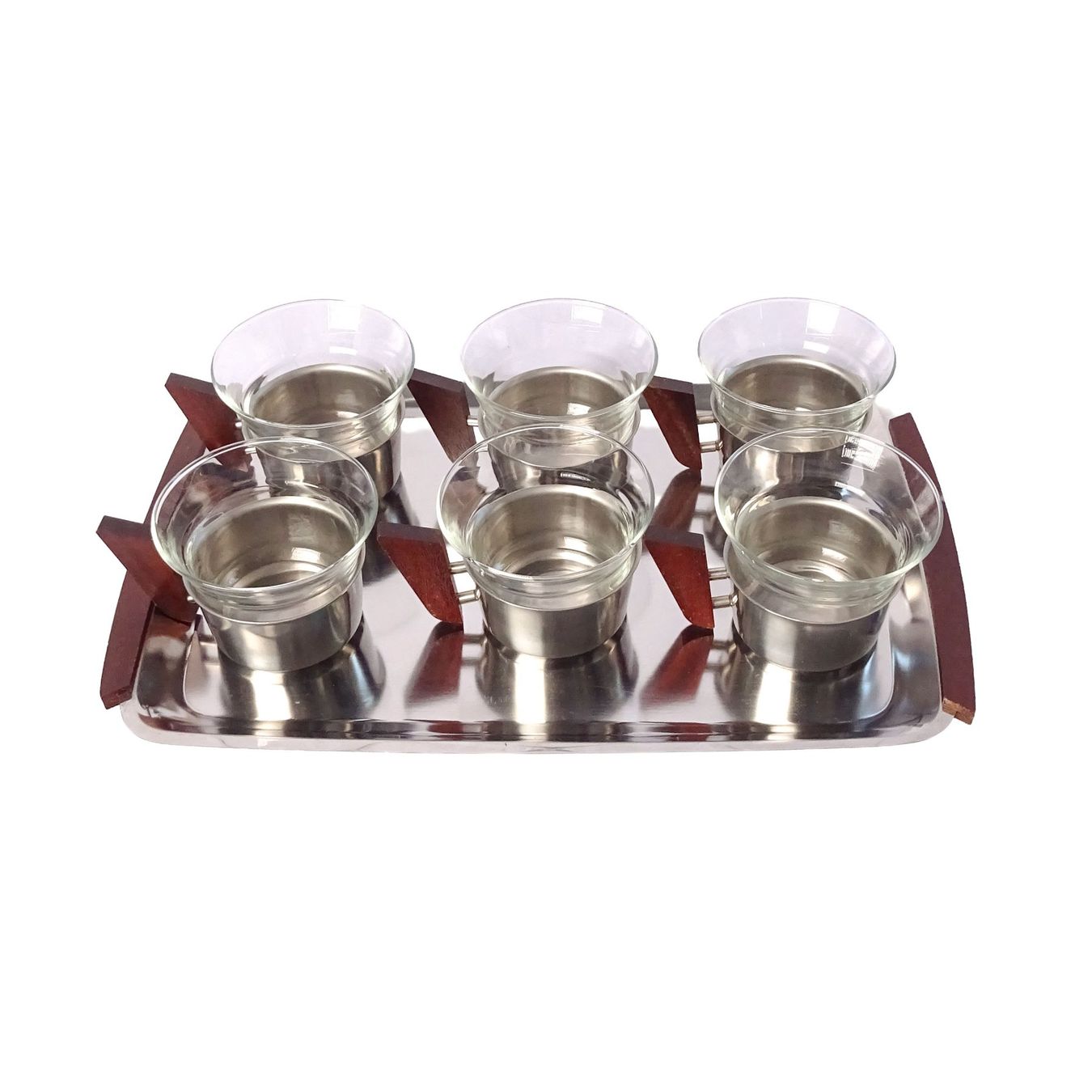 Geschirrsets: Mid Century Kaffee-Set mit Tablett & 6 Tassen – Gebraucht aus Solothurn von hli_n69n