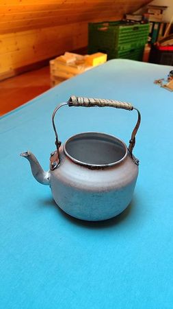 Giesskanne, Vintage Wasserkessel Retro Camping Kocher Deko