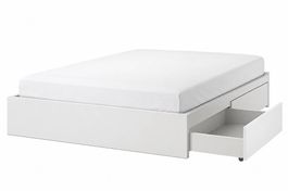 Doppelbett 180x200 + Visco Benedetto + 4 Schubladen