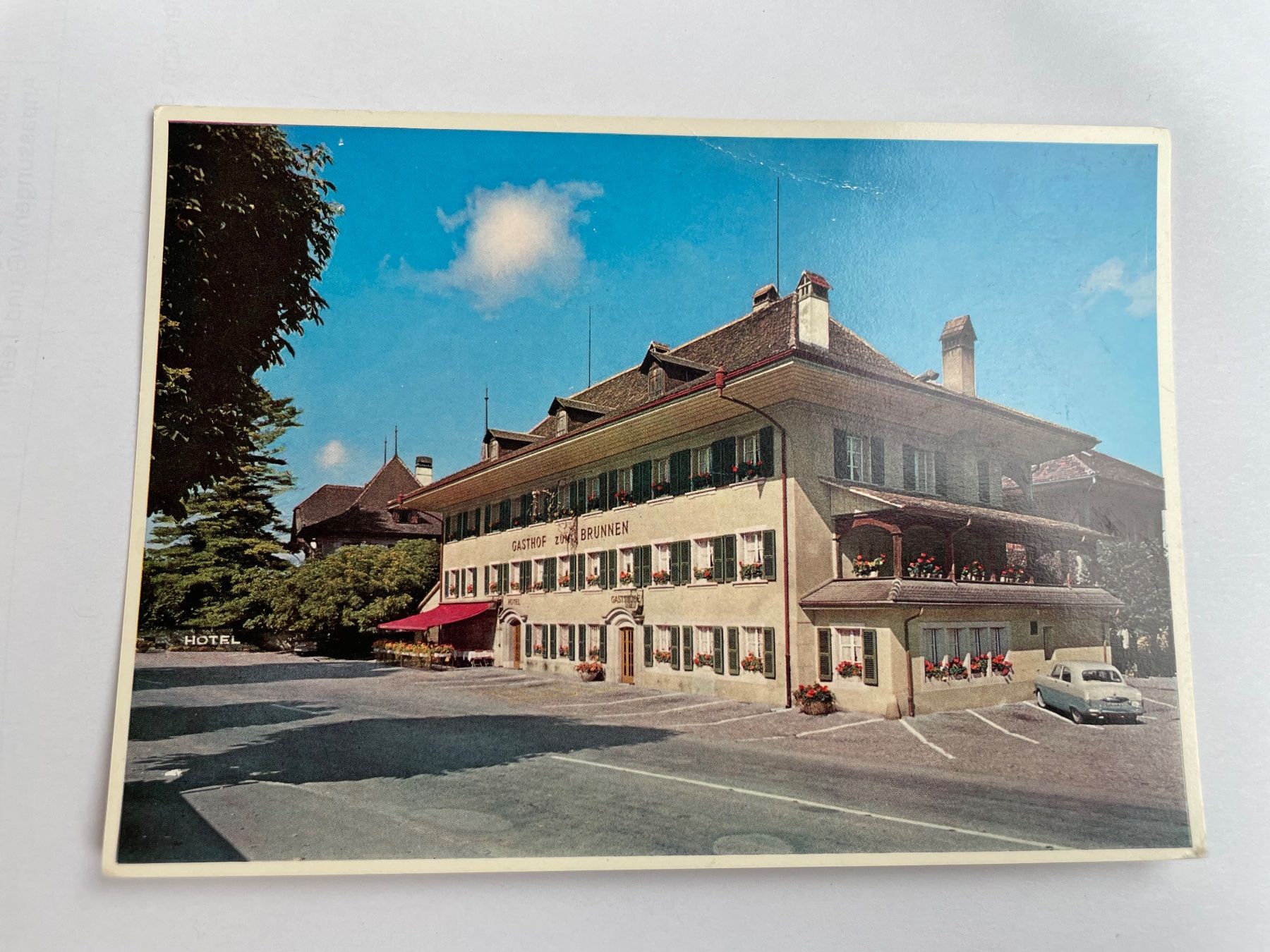 Ansichtskarten: Fraubrunnen // Hotel zum Brunnen – Gebraucht aus St-Légier-La Chiésaz von Theo005