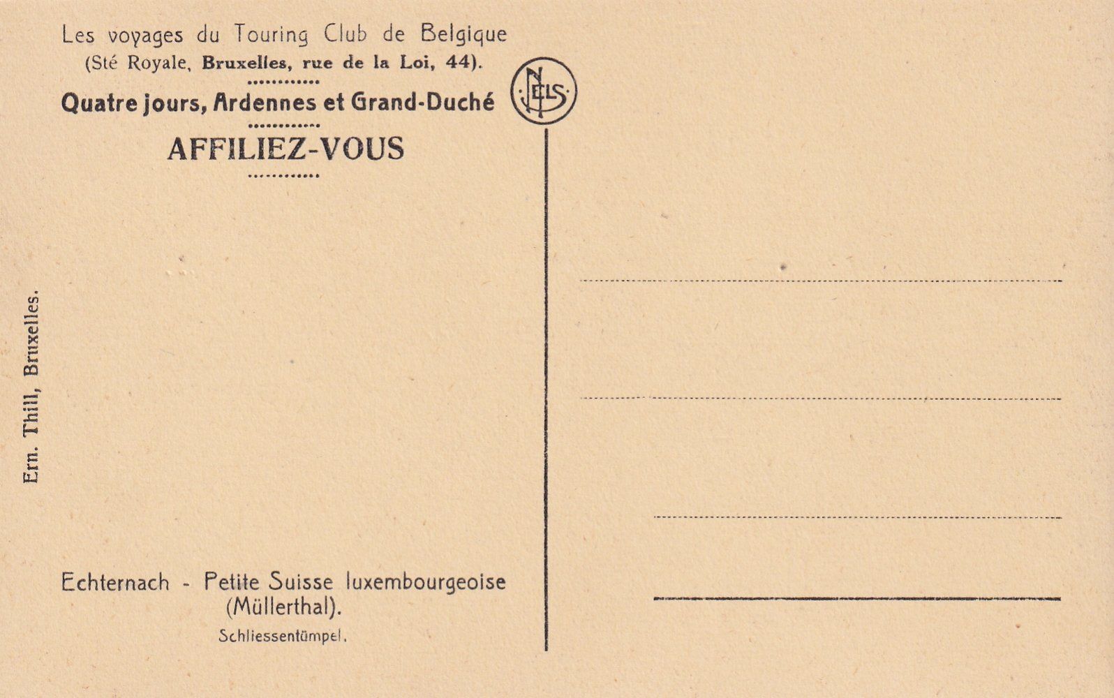 Cartoline postali: Echternach - Petite Suisse luxembourgeoise /bf – Usato da Hombrechtikon venduto da Rudolf07 1