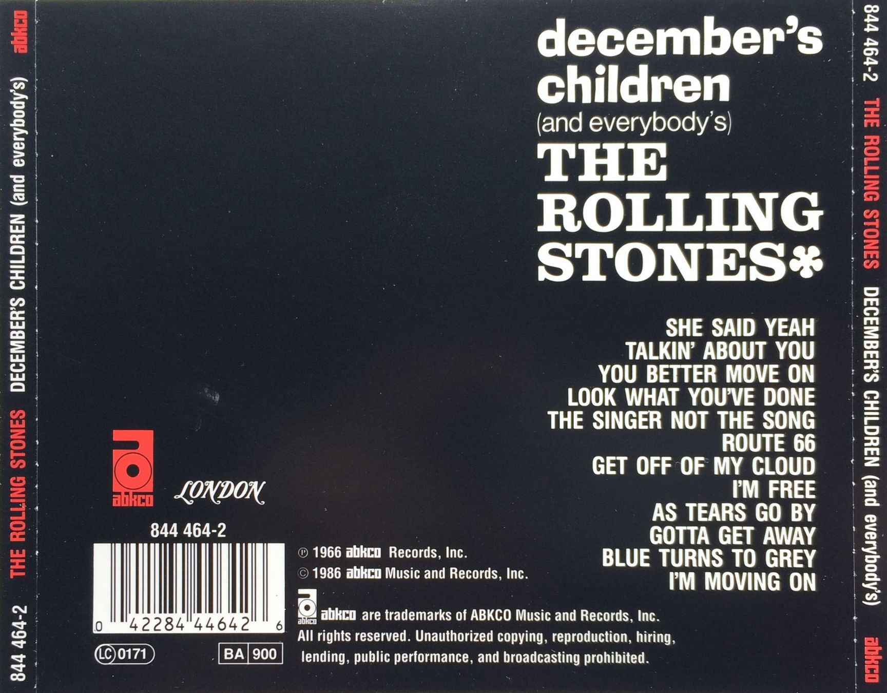 CD: ROLLING STONES - DECEMBER’S CHILDREN – Usato da Bottens venduto da hotter-than-hell 1