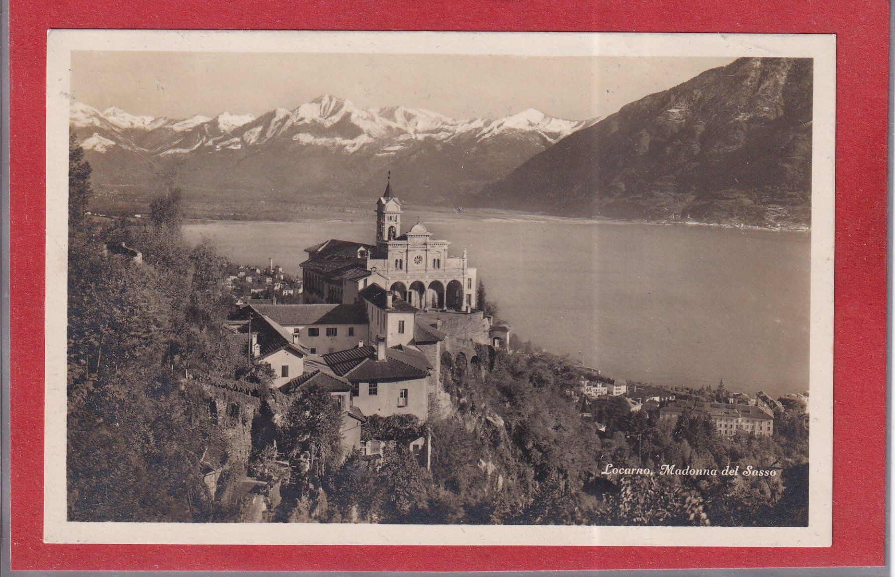 Cartoline postali: Locarno - Madonna del Sasso - 1928 – Usato da Orvin venduto da Pyaeschli
