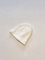 Baby's White Cotton Hat, Newborn Size
