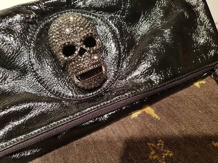 THOMAS WYLDE Clutch Lackleder Neuwertig