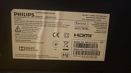 Téléviseur Philips 49", avec défaut mais  réparable