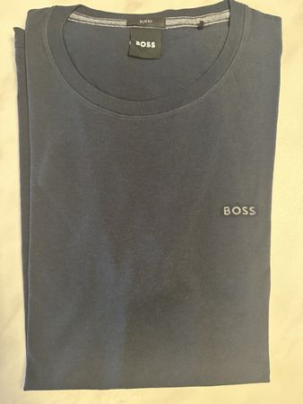 BOSS T-Shirt, Herren, Slim Fit, Grösse L, Dunkelblau