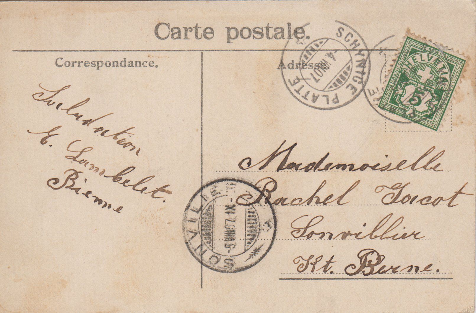 Cartes postales: Ansichtskarte Schynige Platte 1907 – D'occasion à Eschlikon TG par PhilCon 1