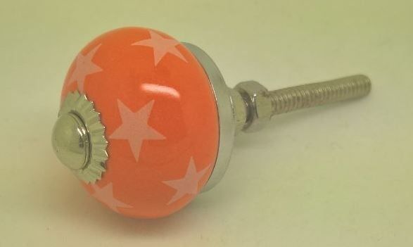 Maniglie per cassetti & Pomelli per mobili: Möbelknopf orange mit Sternli – Nuovo e nell'imballaggio originale da Schwerzenbach venduto da Alperose03