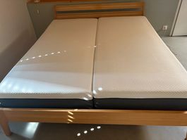 Doppelbett Massivholz Buche, Schweizer Fabrikat