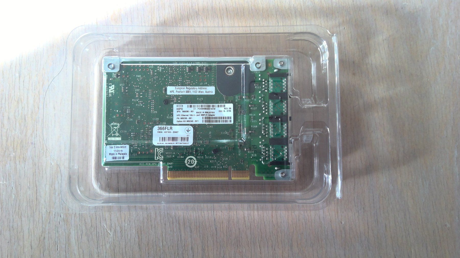 Hewlett Packard Unità & Adattatore: HPE Ethernet 1Gb 4-port 366FLR Adapter – Nuovo (secondo la descrizione) da Fehraltorf venduto da loremgmbh 1