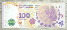 Argentine 100 Pesos Eva Perón UNC