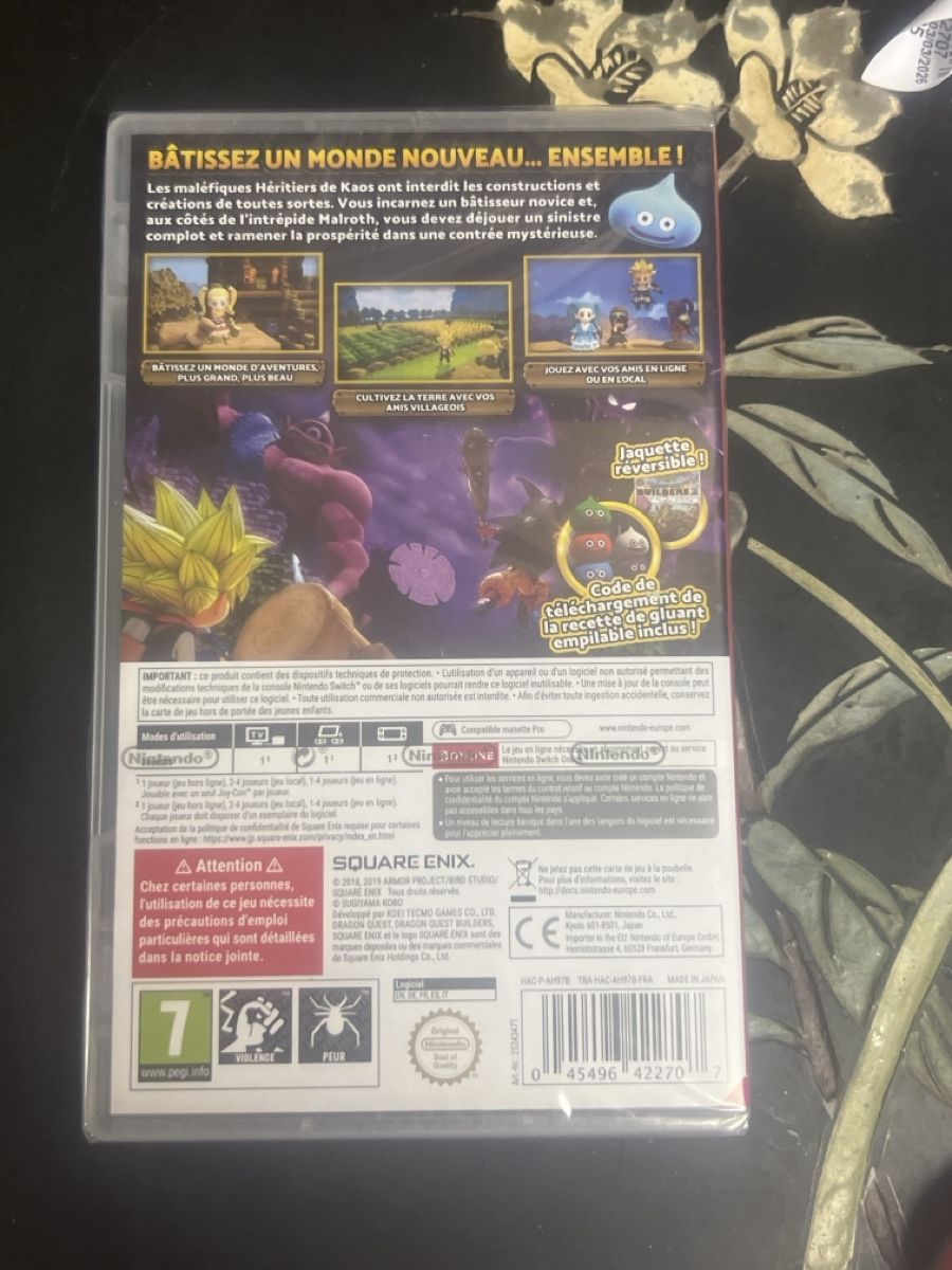 Nintendo Spiele: Jeu Nintendo Switch Dragon Quest Builders 2 neuf scellé  – Neu und originalverpackt aus Matran von Shiryududragon 1