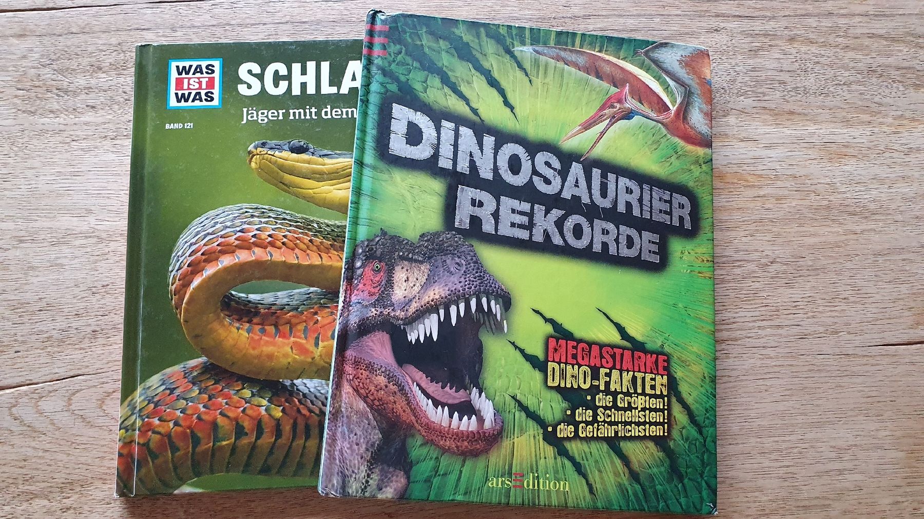 Libri: 2 Tierbücher: Schlangen & Dinosaurier Rekorde – Usato da Jenaz venduto da A-Team05