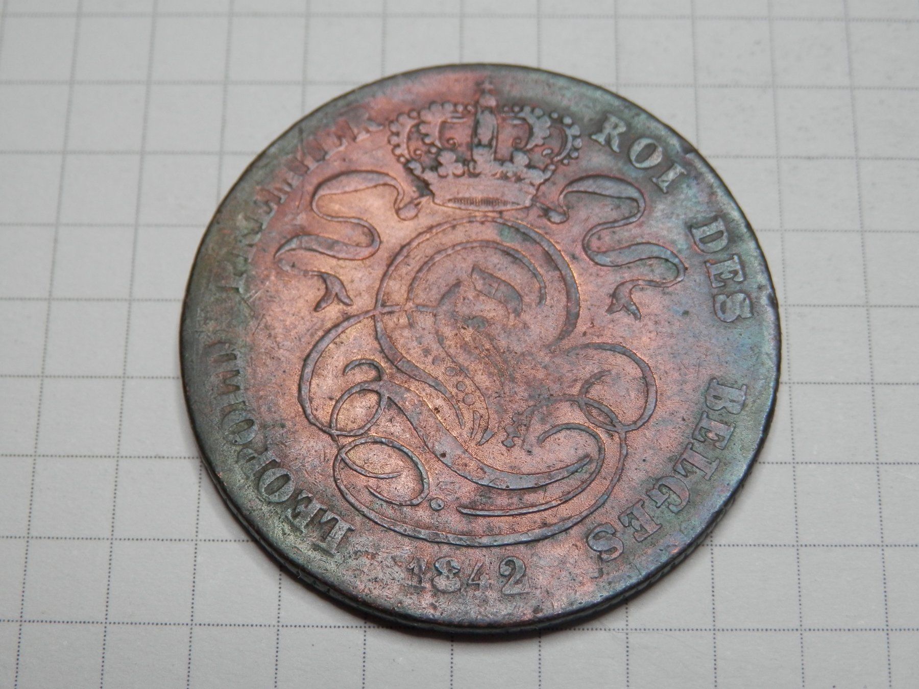 Tutti le monete: Belgien 5 Centimes, 1842 – Usato da Weiach venduto da weiach81 1