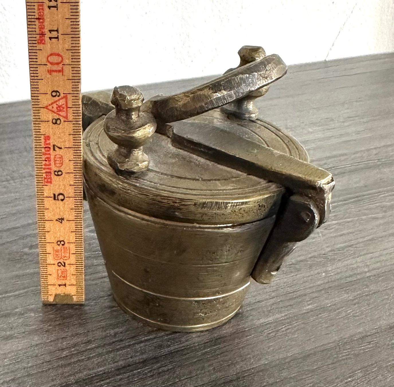 Tutti gli attrezzi: Antik Apotheker Gewicht Set, Messing massiv, knapp 2 kilo – Usato da Zürich venduto da brazerola 9