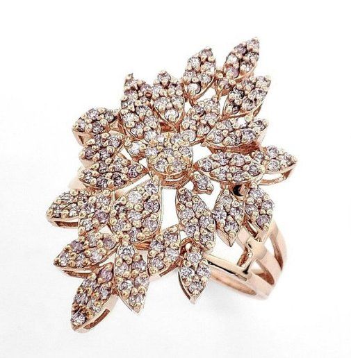 Ringe: 0.72ct Pink Diamanten Ring 14k Roségold – Neu und originalverpackt aus Zürich von GRAY
