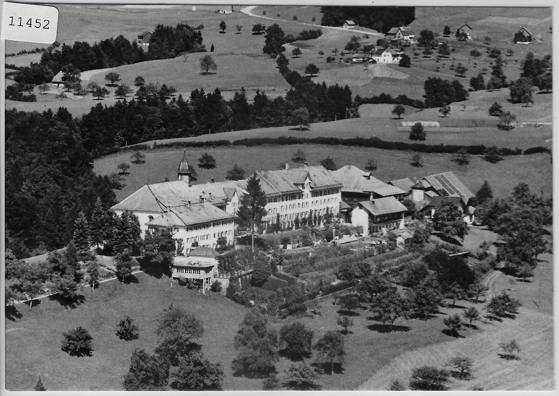 Cartoline postali: Flugaufnahme Kloster Berg Sion Uetliburg – Antico da Ettingen venduto da Kartenplanet