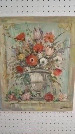 Gemälde: Marinelli "Blumen" Gemälde Original – Gebraucht aus Zürich von Galerie-Kunst