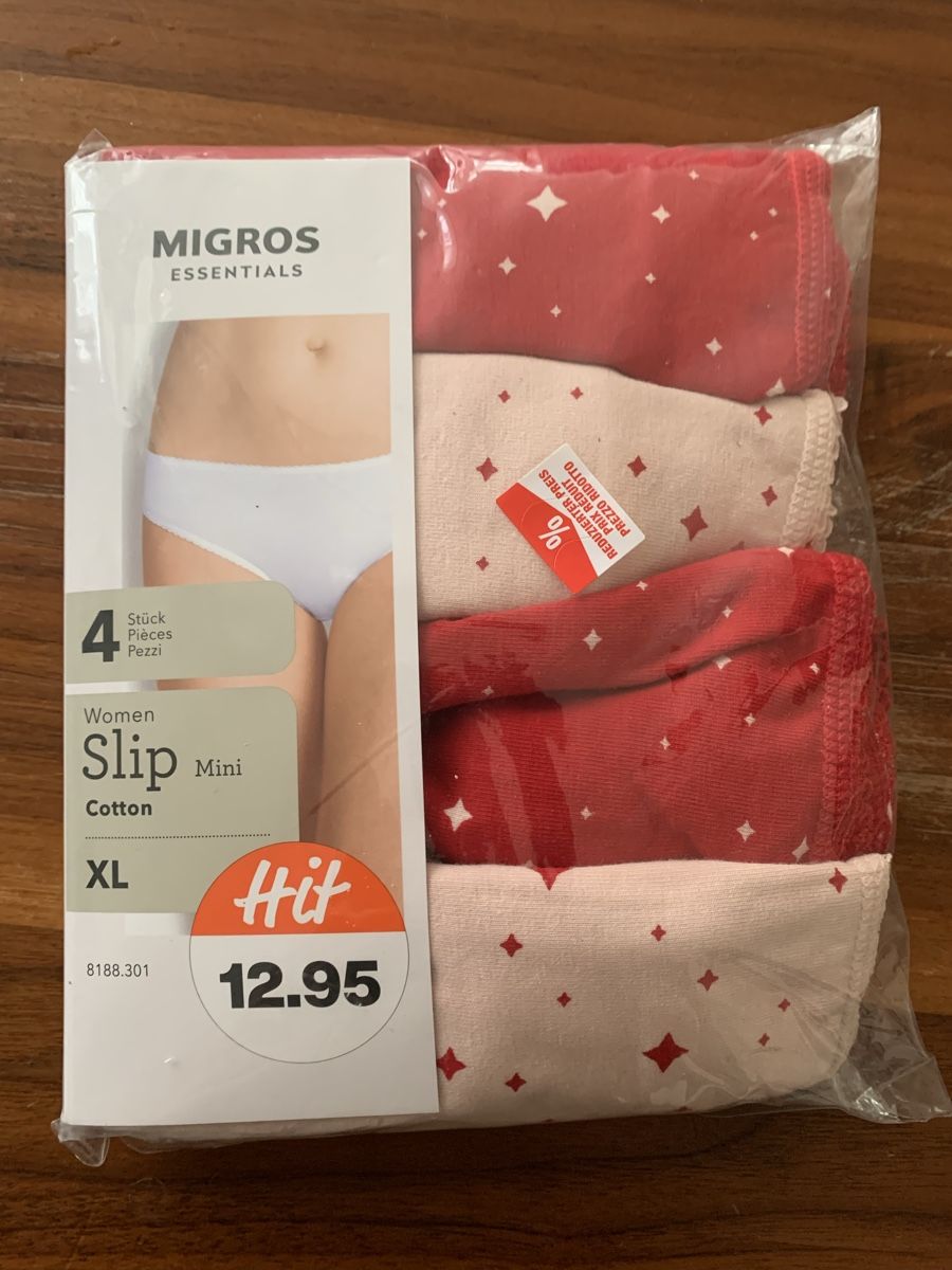 Migros Altra biancheria intima: 4 neue Damen Slip Baumwolle XL – Nuovo e nell'imballaggio originale da Ostermundigen venduto da des_t9vv