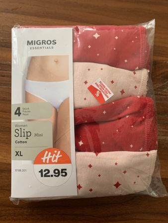 4 neue Damen Slip Baumwolle XL