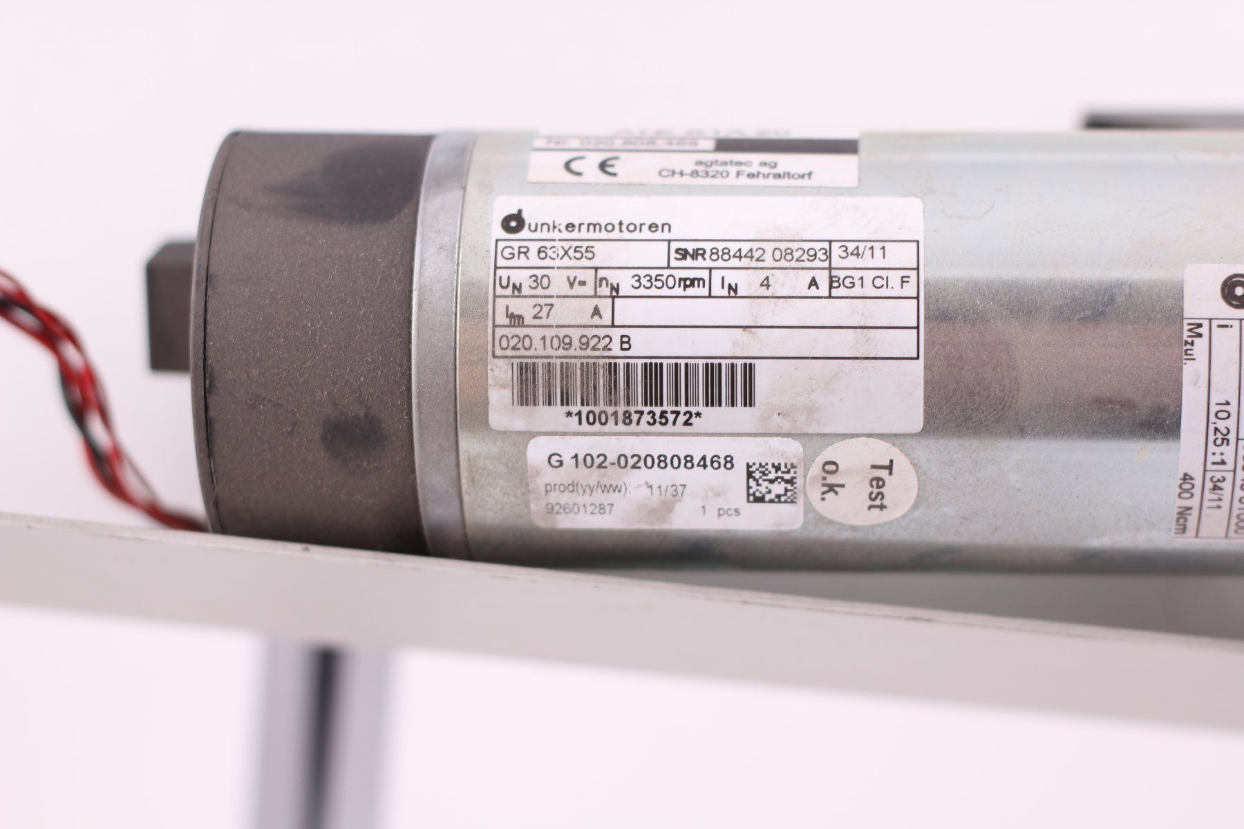 Motoren: Record Agatec ATE STA 20 020.808.468 W37/2011 – Gebraucht aus Winterthur von Hint17 2
