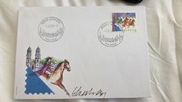 2000 Tag der Briefmarke Zürich mit Unterschrift