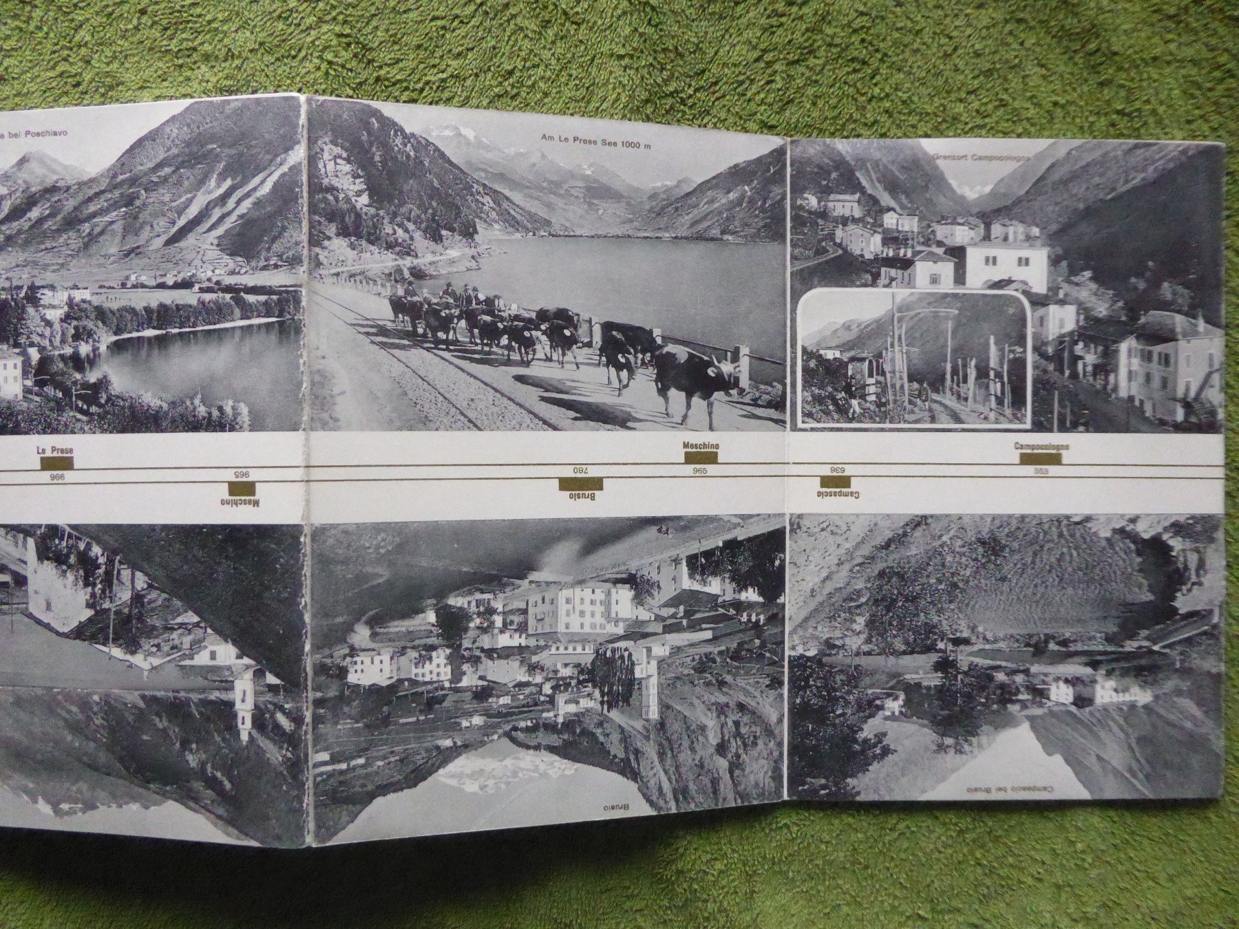Ansichtskarten: Bernina 24 Eisenbahn Panoramakarten – Gebraucht aus Affoltern am Albis von Cadorso 1