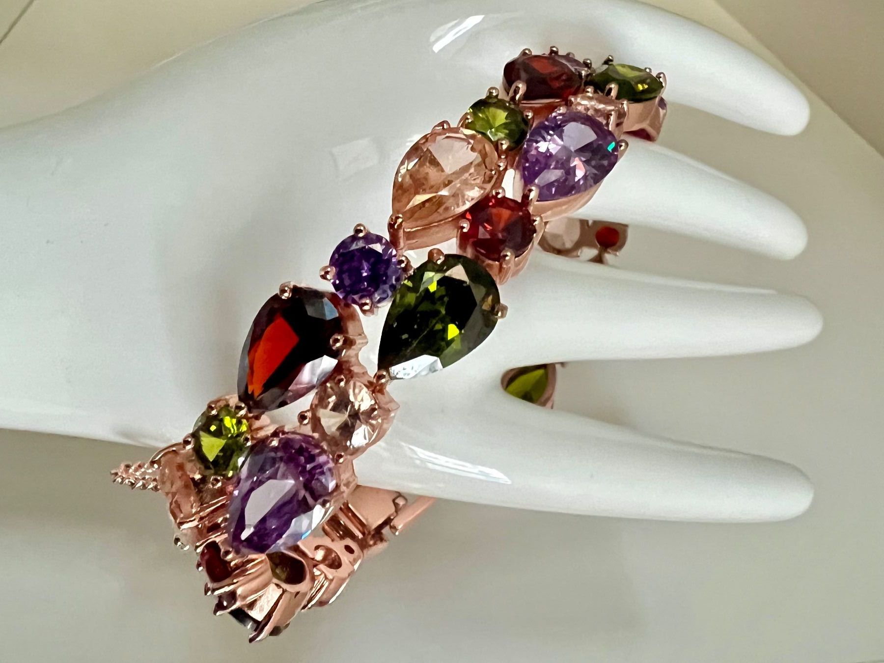 Bracelets: Glamour Armband - Roségolden Multicolor - Abend & Anlass – Neuf (Voir description) à Ruswil par artbyhand 3