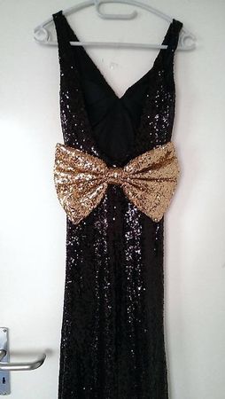 Abendkleid Pailetten, Gr. S Neu