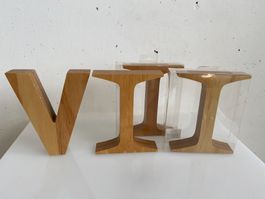 Deko Buchstaben / Römische Zahlen 'VIII' aus Holz