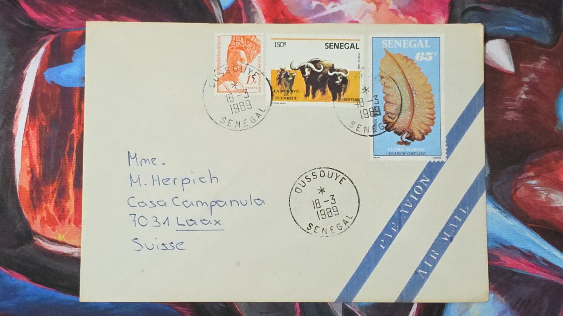 Tutti i francobolli: CL32 Enveloppe + Timbre Senegal 1989 – Usato da Cousset venduto da Patrick_Collections