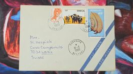CL32 Enveloppe + Timbre Senegal 1989