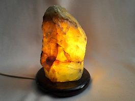 Grüner Calcit Steinlampe