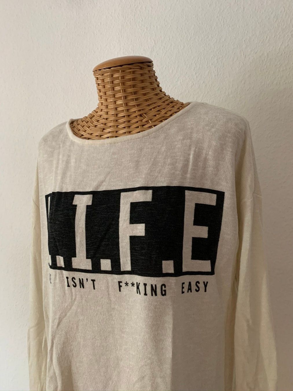 Maglioni & Felpe: Feinstrick Pullover crème leicht - M – Usato da Zürich venduto da Diazaio 1
