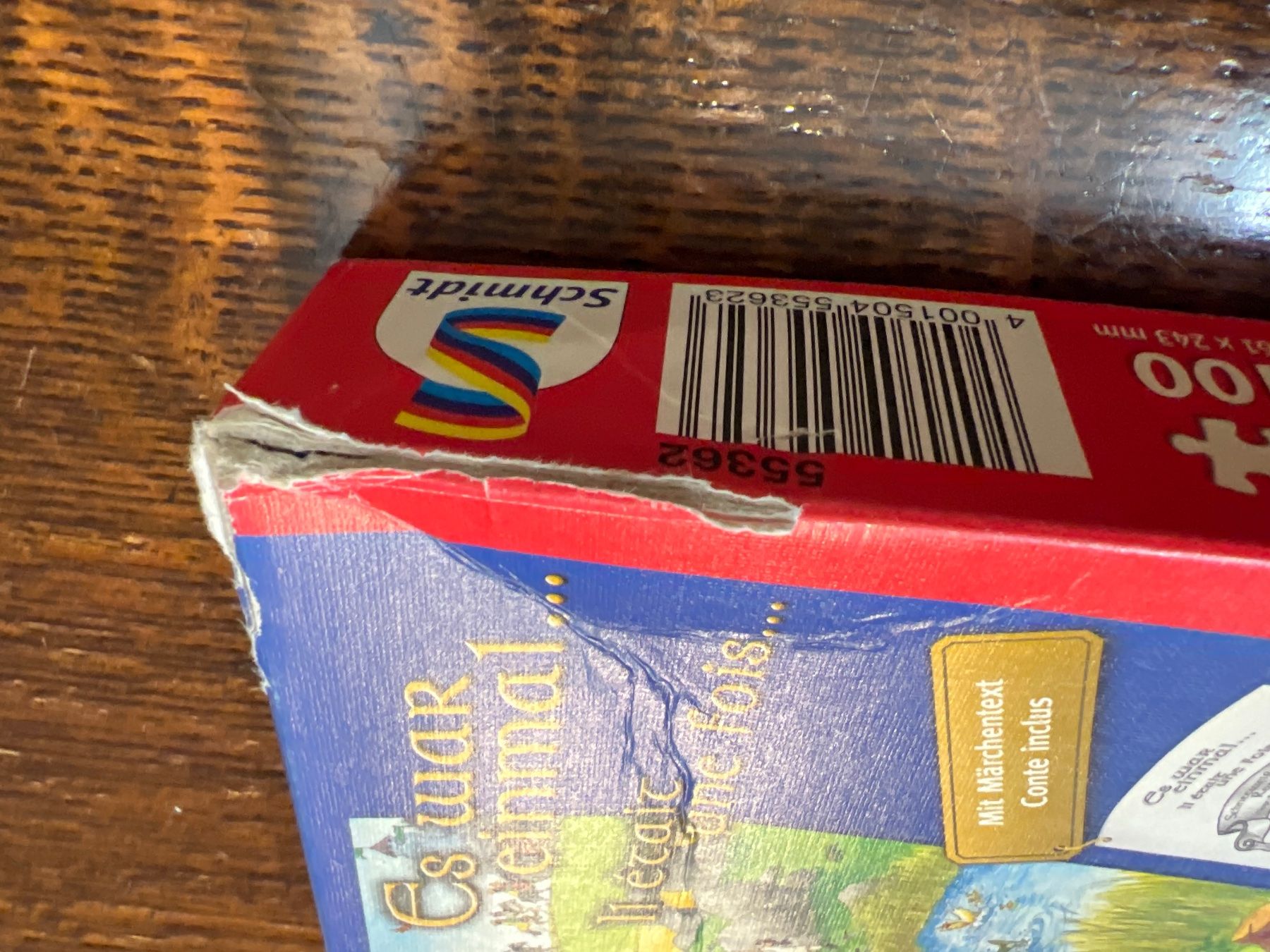 Puzzles: 4 Stk. Schmidt Puzzle Es war ein mal. Und 1  Märchen text – Gebraucht aus Winkel von Tilivika 9