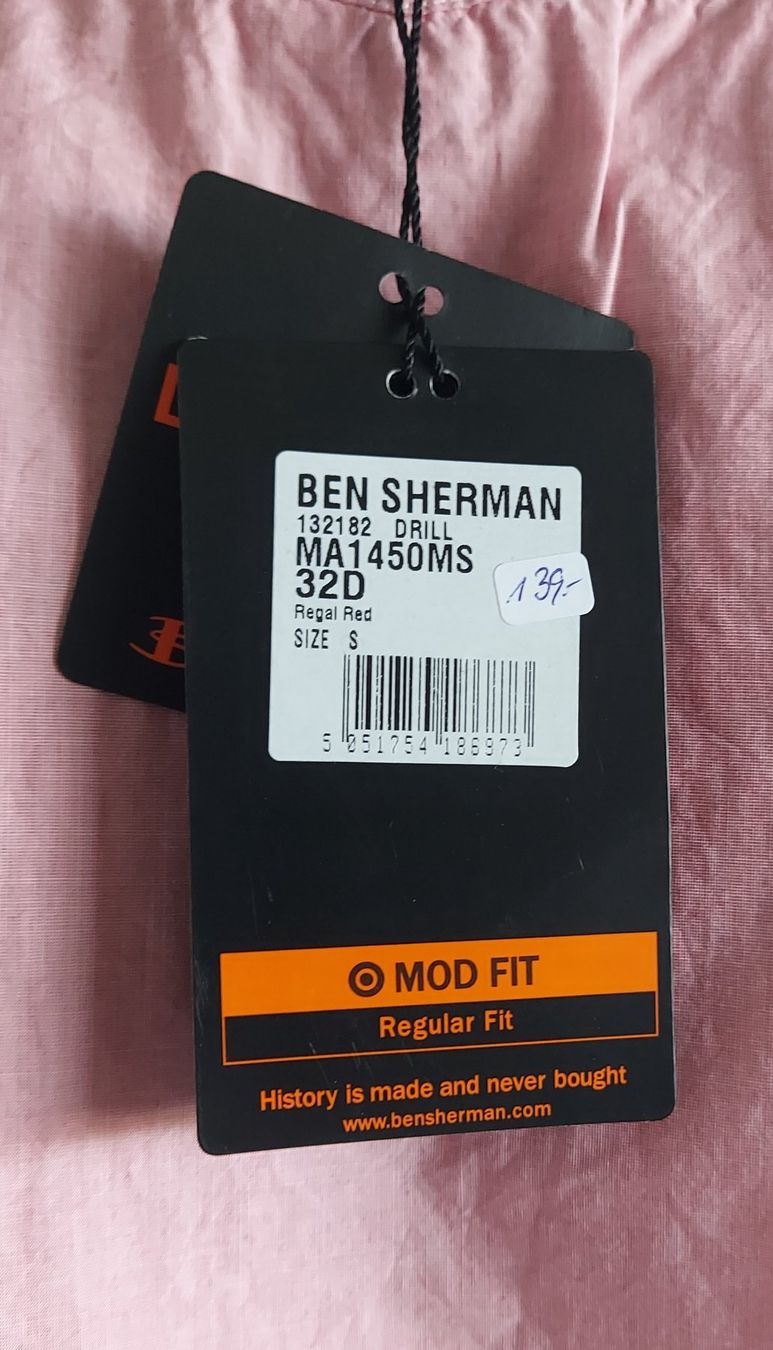 Ben Sherman Camicie: Neues Ben Sherman Herren Hemd, Grösse S, kurzarm – Nuovo e nell'imballaggio originale da Basel venduto da Mazzo84 2
