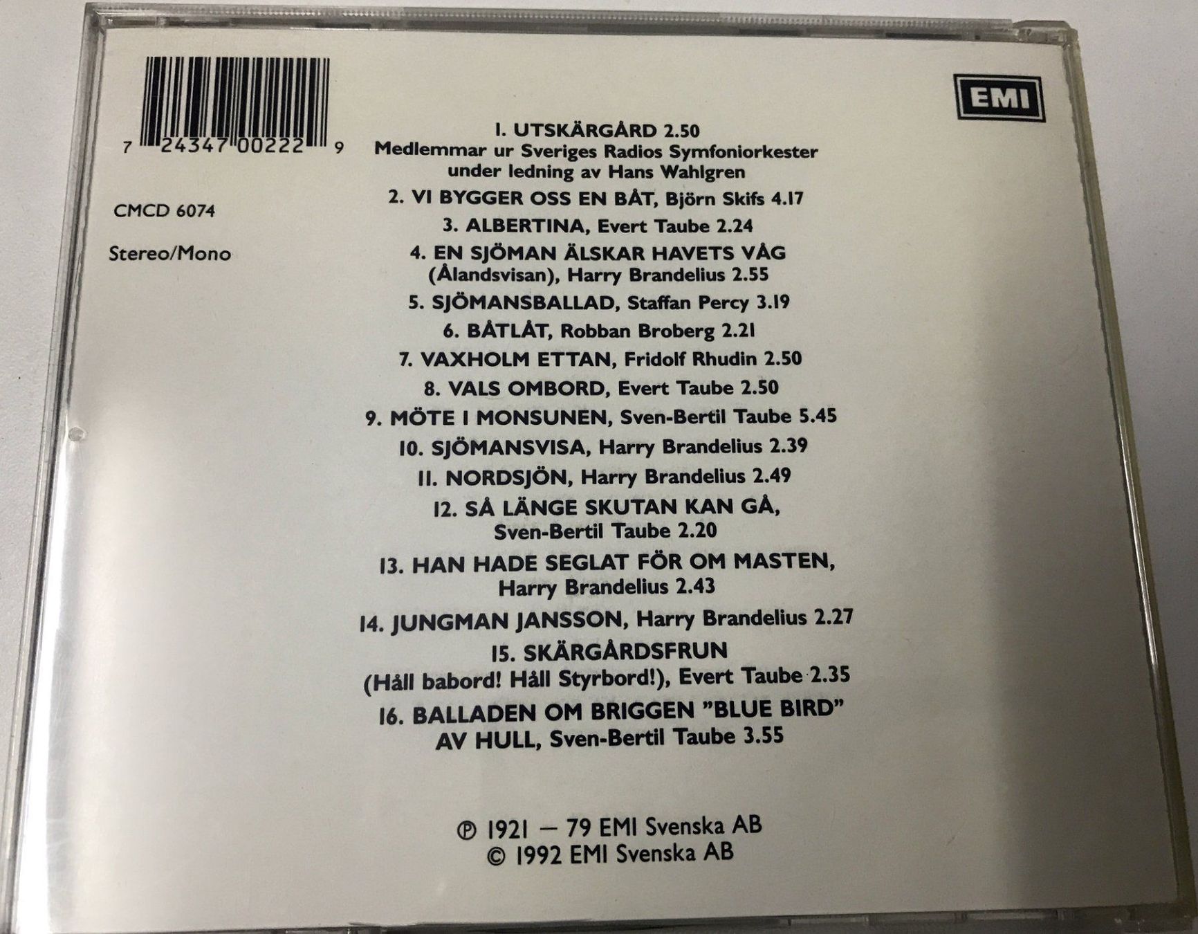 CD: CD- Visor om Hav, Skepp & Sjömän – Usato da Guntershausen venduto da Gloominati 1