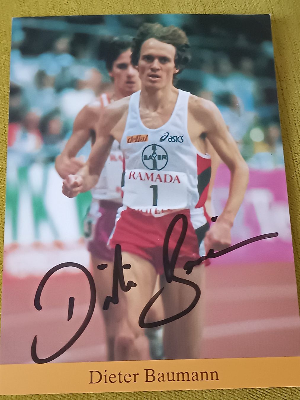 Autografi: Dieter Baumann - Olympia Gold – Usato da Menziken venduto da Artographs