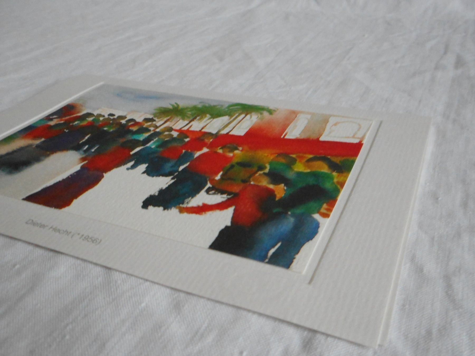 Cartoline postali: Kunstkarte - Dieter Hecht – Nuovo e nell'imballaggio originale da Niederlenz venduto da Berghem 1