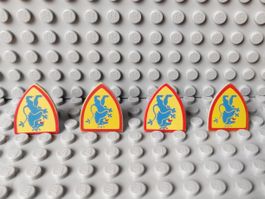 LEGO Castle - 4x Lion Knights Shield - 3846p4g (Set 4)
