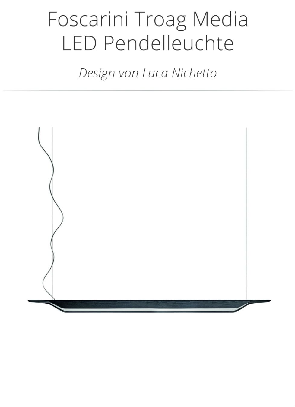 Foscarini Lampes: Foscarini Troag, Schwarz – D'occasion à Winterthur par Murneen
